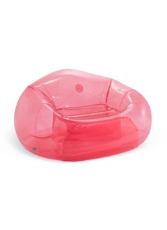 INTEX Beanless Bag Inflatable Lounge Chair - Transparent Pink 1.37m x 1.27m x 74cm  - Image 4