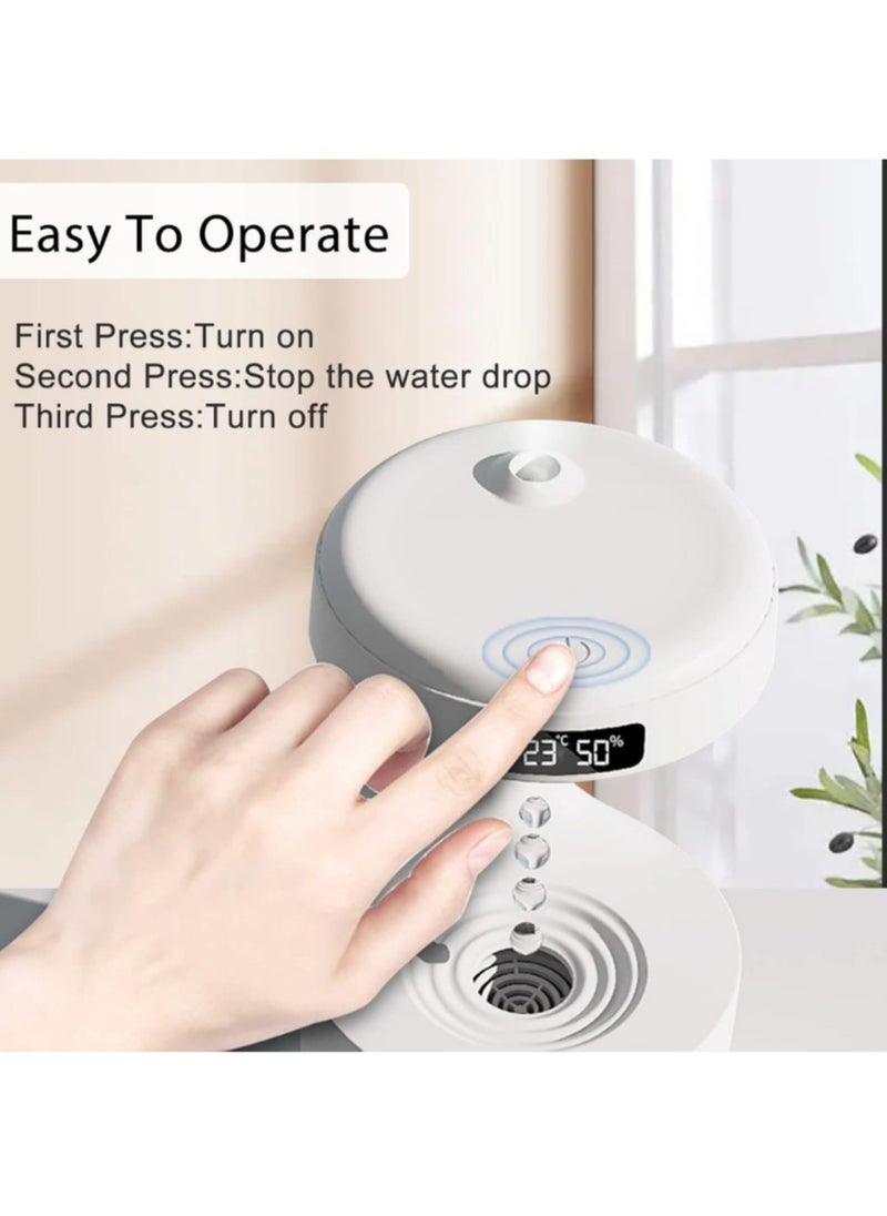 Generic Mini Humidifier for Bedroom, USB Port with Anti-Gravity Lighting Effects, Auto Shut Off, Energy Saving Quiet, for Kids Room, Bedroom, Office, White  - Image 4
