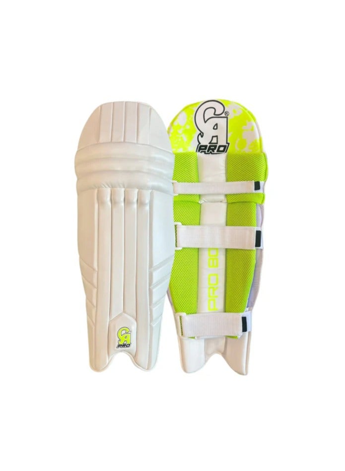 CA CA Pro 8000 Cricket Batting Leg Guards – Lightweight Ambidextrous Pads for Right & Left-Handed Batsmen – High-Density Foam Protection with Enhanced Side Wing  - Image 1