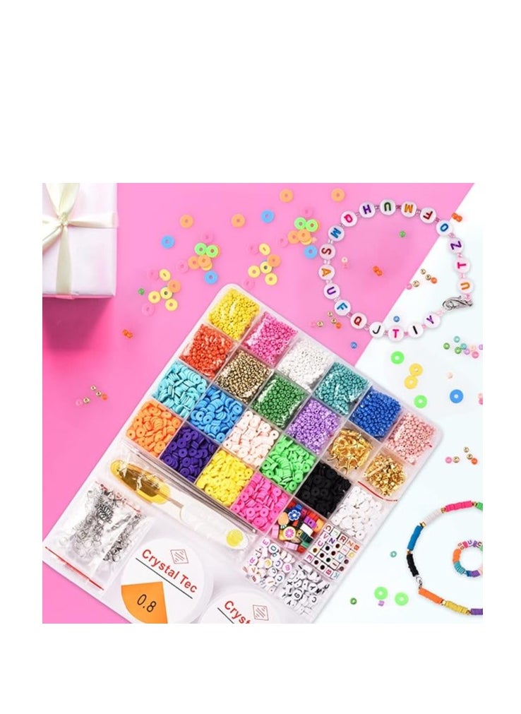 Generic - A rectangular plastic tool organizer box divided with multi-colored beads - Image 1