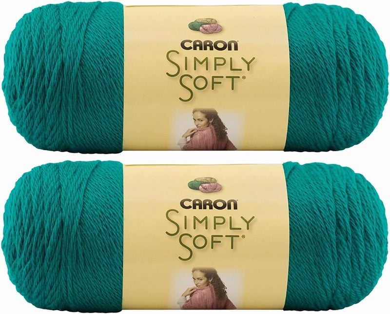 CARON Bulk Buy Caron Simply Soft Yarn Solids 2Pack Cool Green