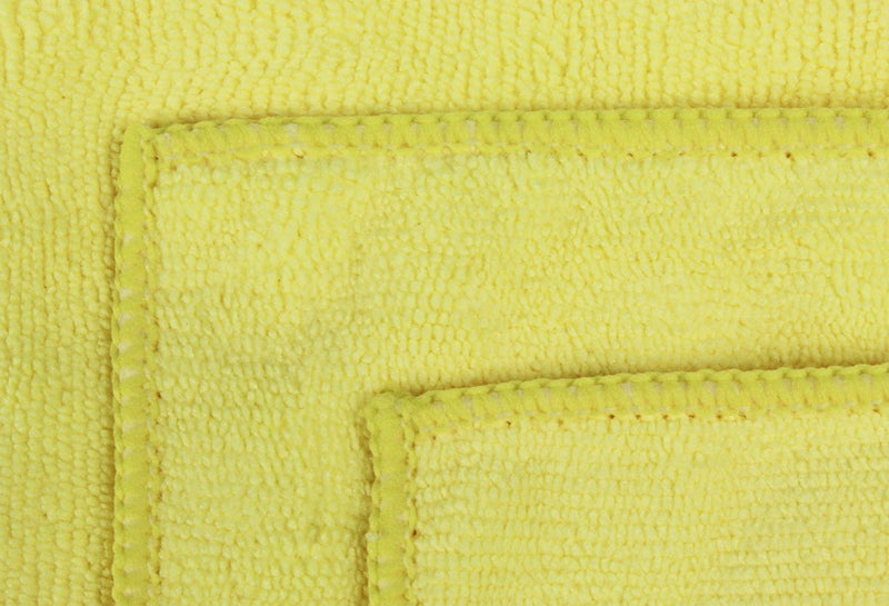 Eurow 300 GSM Microfiber Cleaning Towels, Reusable, Lint-Free, Streak-Free, Ultra Absorbent Cloths for Car, Home, Kitchen, RV, Dairy Use, Machine Washable and Scratch-Safe, 12x12in, 50-Pack, Yellow - Image 2