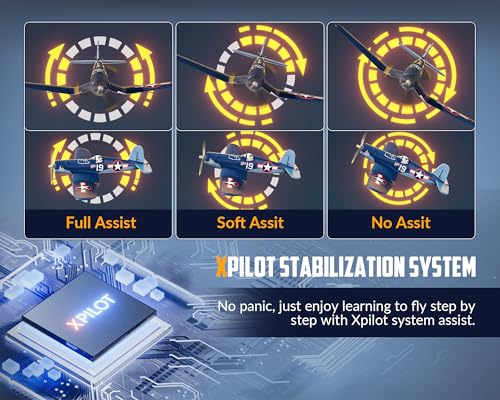 volantexrc Brushless RC Plane 4 Channel Remote Control Airplanes with 6Axis Gyro3 Modes Aerobatics 24GHz Radio Controlled Aircraft for Beginners Adults - Image 5