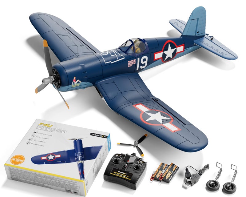 volantexrc Brushless RC Plane 4 Channel Remote Control Airplanes with 6Axis Gyro3 Modes Aerobatics 24GHz Radio Controlled Aircraft for Beginners Adults - Image 3