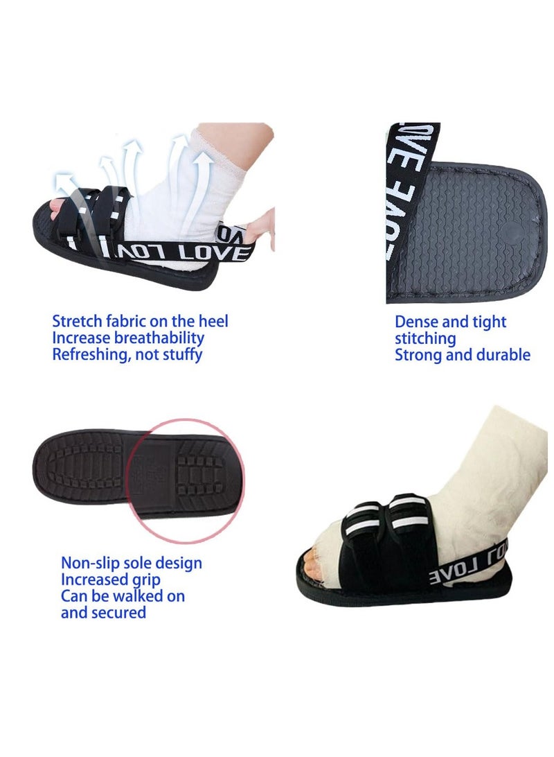 SOLARAE Post Op Shoe for Broken Foot, Adjustable Medical Walking Boots,Fracture Shoes, for Foot Injuries, Postoperative, Orthopedic Rehabilitation Cast Shoes for Fractures and Sprains-Left or Right, M Size - Image 4