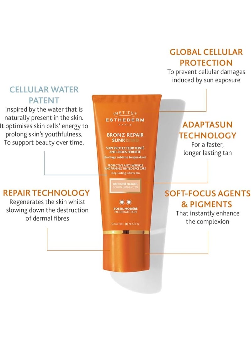 إستيديرم صن برونز ريبير فيرمينج تينتد للعناية بالوجه، حماية من الشمس المتوسطة، 50 مل - Image 2