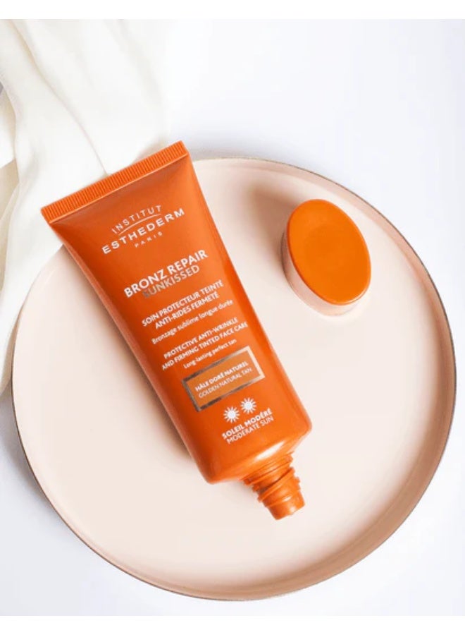 إستيديرم صن برونز ريبير فيرمينج تينتد للعناية بالوجه، حماية من الشمس المتوسطة، 50 مل - Image 4