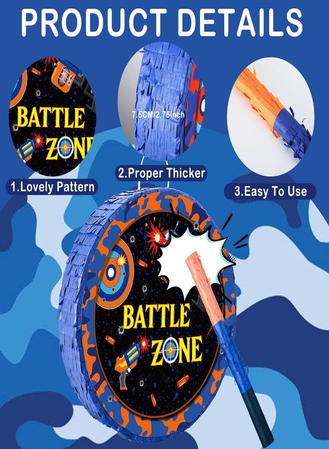 Ferraycle Dart Piñata Large Dart Theme Piñata Set Birthday Party Supplies Bundle with Stick Blindfold for Party Game Favors 13 x 13 Inch - Image 4