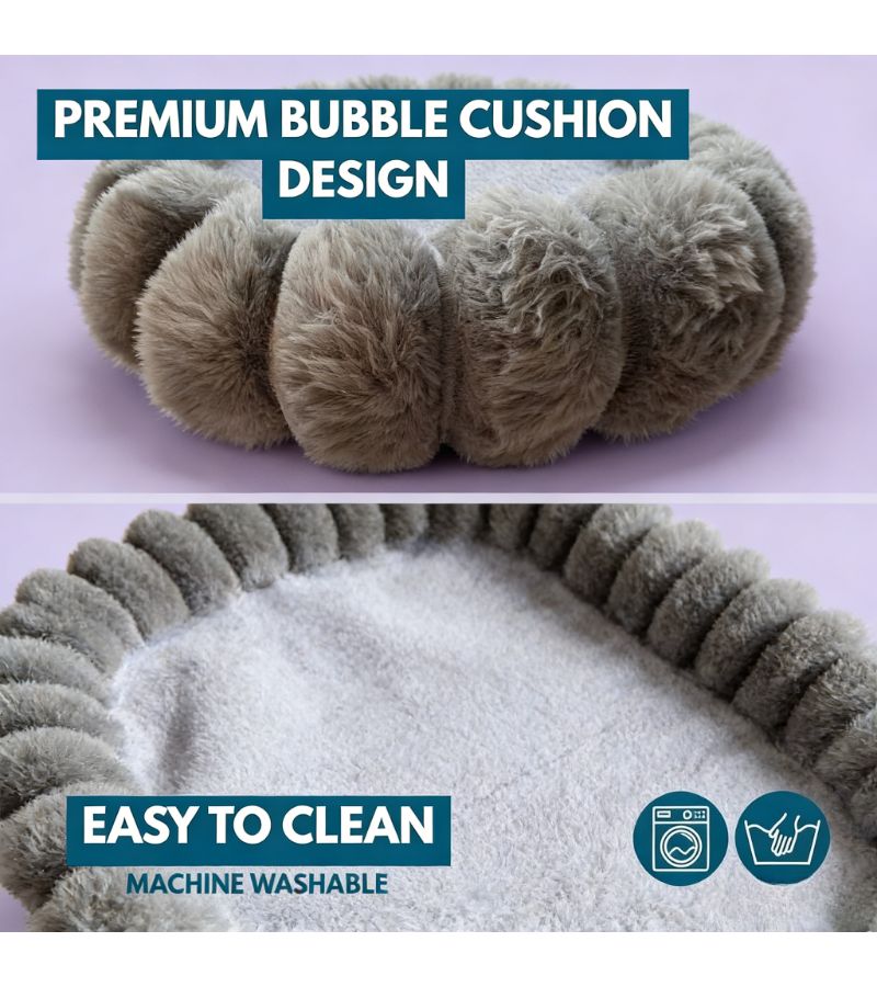 Cat Window Hammock Beige for All Sizes 4 Extra Large Suction Cups Metal Stand Balcony Viewing - Image 4