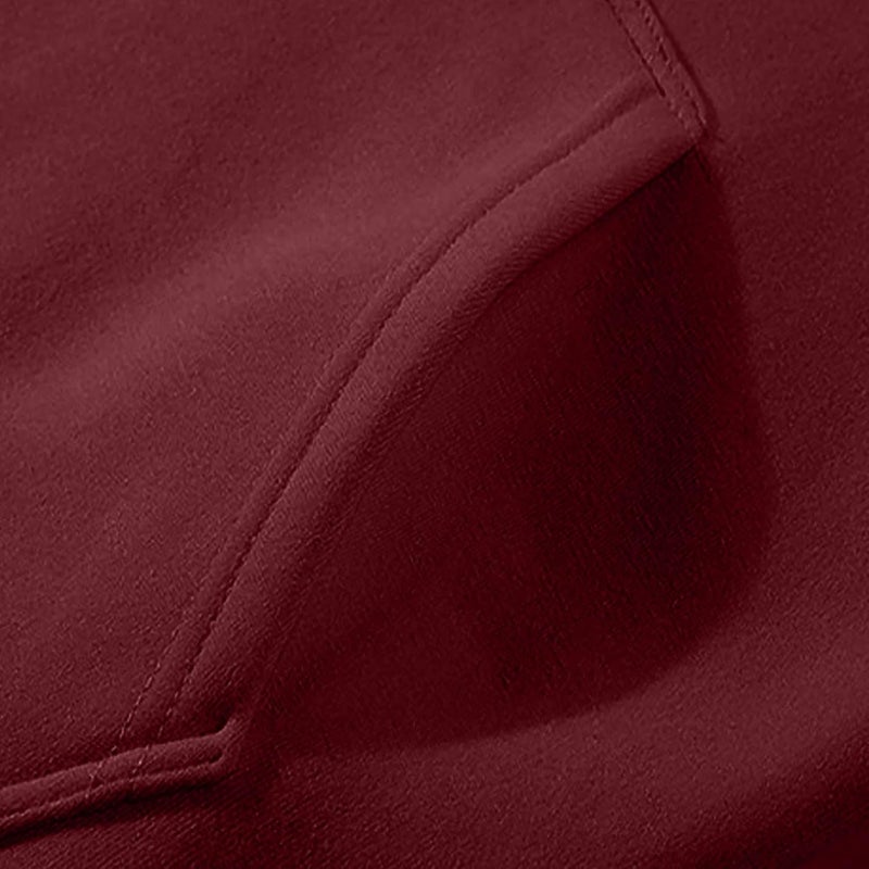 woobles Tracksuit For Men And Women 2Pcs Outfits Long Sleeve Pullover Hoodie Sweatshirt + Sweatpant Athletic Fall Winter Sweatsuits Medium Wine - Image 5