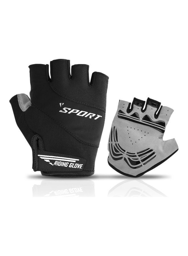 NIBEMINENT Mountain Bike Gloves Half Finger Biking Anti-slip Breathable Cycling for Men Women L  - Image 1