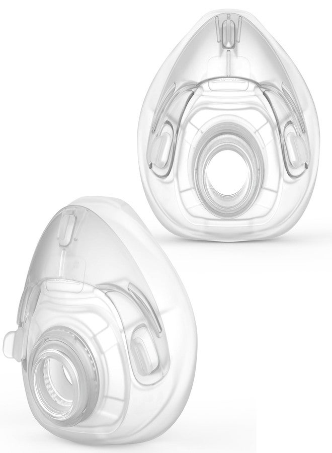 IBEET Upgraded Cushion for Airfit F40 with Quiet Vent Ring, 2-Pack Full-Face CPAP Mask Cushion for F40 Mask - Optimized Comfort & Whisper-Quiet Seal, Medium - Image 1