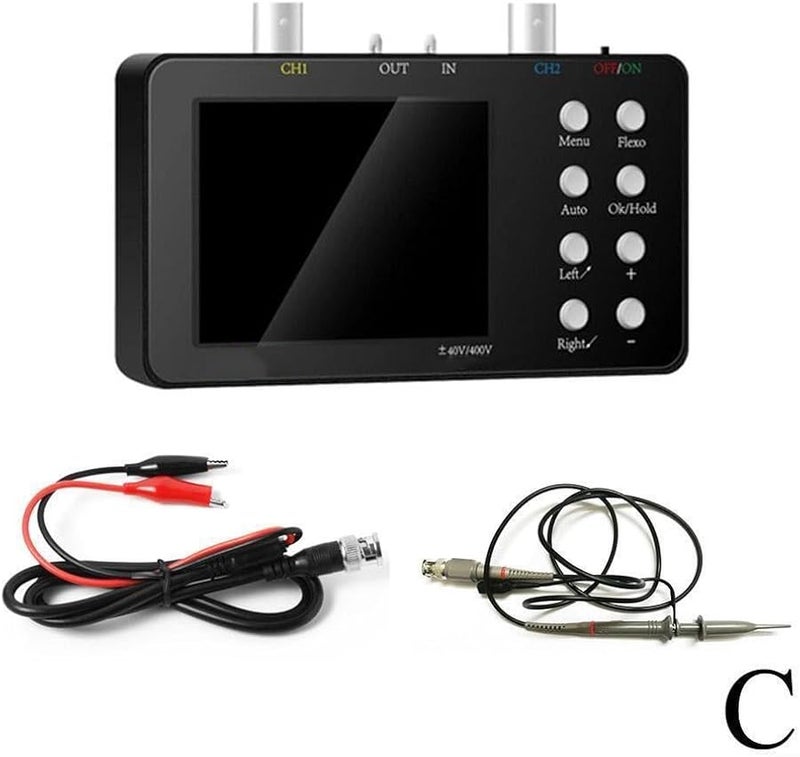 راسم الذبذبات الرقمي 10 ميجاهرتز مولد الإشارة ثنائي القناة مع المضيف 1 ملقط 1 مسبار - Image 3