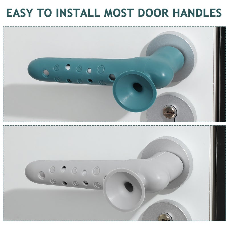 4pcs Door Handle Wall Protectors Silicone Door Knob Sleeve Door Stoppers - Image 4