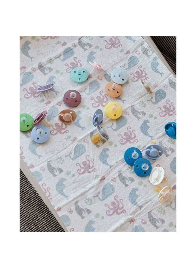 Mininor Round Pacifier Silicone 0M  Bubblegum - Image 3