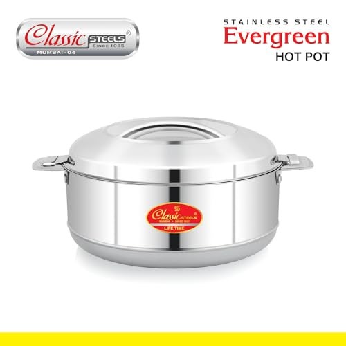 Classic Steels Evergreen Insulated Stainless Steel Casserole - 1500 ML | Heat Resistant Lid | Super Polyurethane Insulation | Durable Construction | Ideal for Hot and Cold Foods - Image 2