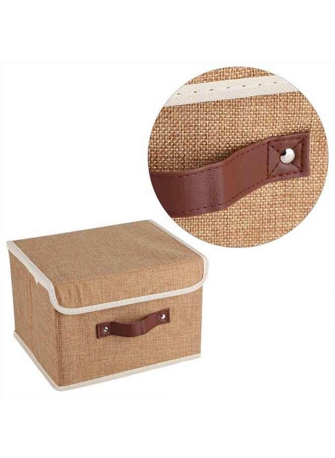 Kuber Industries Large Storage Box With Lid|Foldable Toys Storage Bin|Wardrobe Organizer For clothes|Front Handle & Sturdy (Khadi) - Image 4