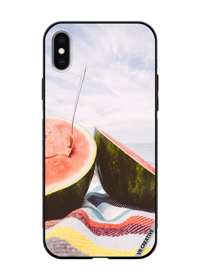 VR CREATIVE Protective Case Cover For Apple iPhone XS Max Melonade Design Multicolour - Image 1