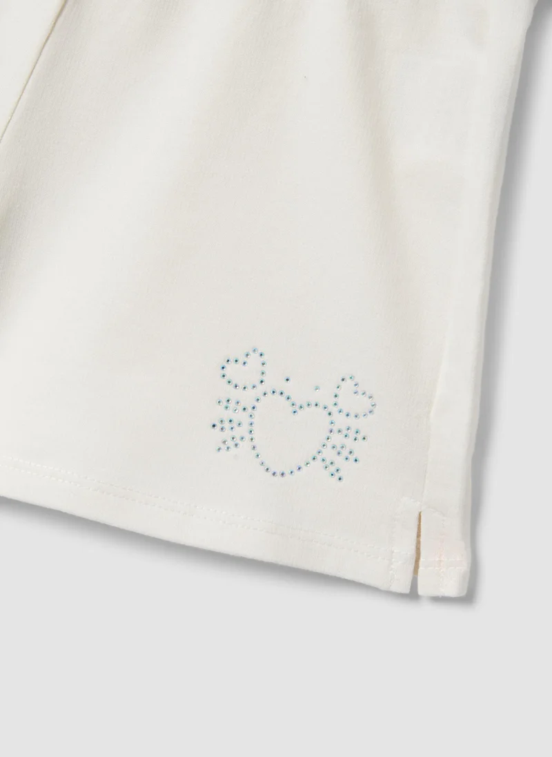 Ovs  OVS Girlsâ€™ White Pure Cotton Shorts With Elasticated Waist for Kids | Best Price UAE