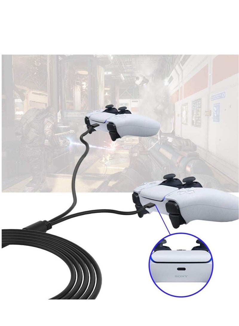 Captaintech Type C Charging Cable 2 Head USB C Fast Charger Cable 15W 10ft Handle Charging Cable Fit for Playstation 5 Xbox Series S/X Nintendo Switch Lite Console Pro Controller Phone - Image 5