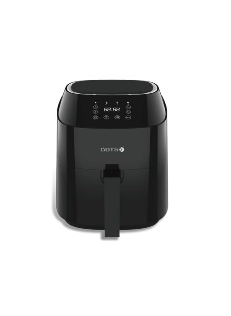 Dots Air Fryer 1700W Power, Spacious Basket,6.5l Digital Touch Control, 7 Preset Functions, Rapid Air Convection - Perfect for Large Meals, Smokeless Cooking