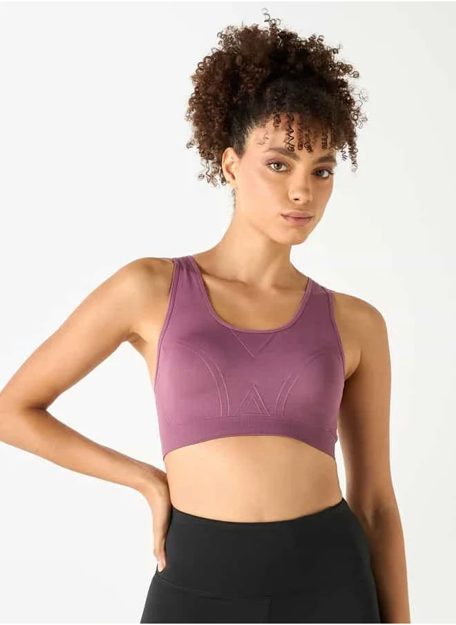 ادوت Textured Racerback Bra