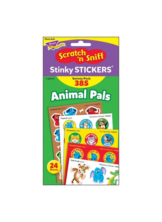 Trend Enterprises Inc. Animal Pals Stinky Stickers Variety Pack 385 Ct. - Image 4