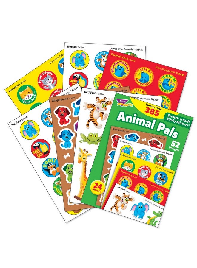 Trend Enterprises Inc. Animal Pals Stinky Stickers Variety Pack 385 Ct. - Image 3