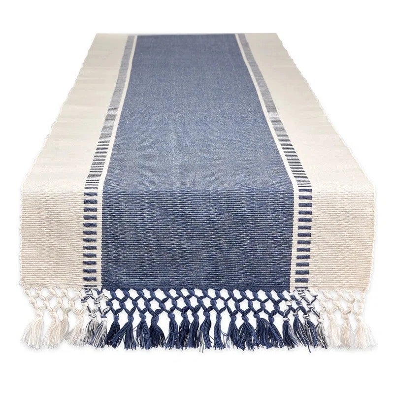 Y&D Woven Table Runner with Tassels – High-Quality Cotton Table Runner for Dining Table Decor, Elegant and Durable Table Runners for Everyday Use or Special Occasions - Image 1
