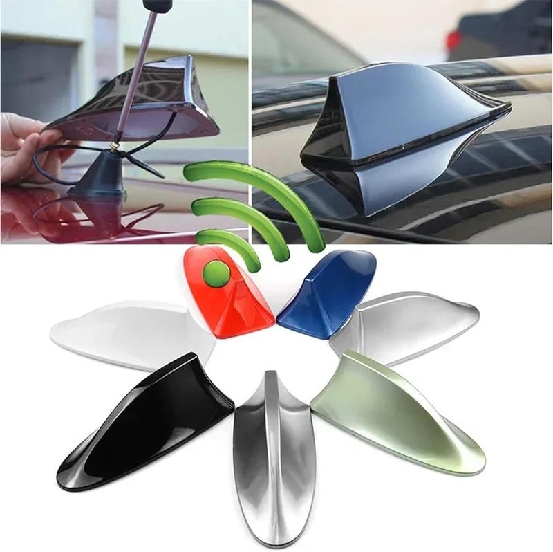 Silver Shark Fin Antenna For Opel Corsa B C D E 1993 2019 Car Radio - Image 4