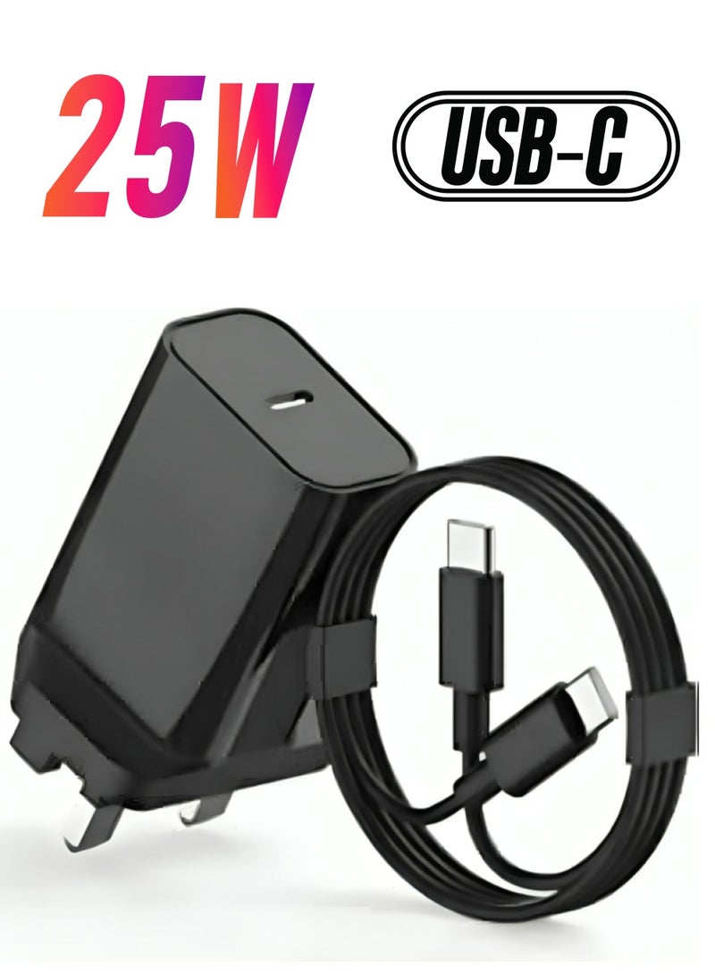 ELTRAZONE 25W USB C Wall Charger with USB C Cable, USB C PD Charger Fast Charge for Samsung Galaxy S23 Ultra/S23+/S23/S22 Ultra/ S22+/S22 - Image 1