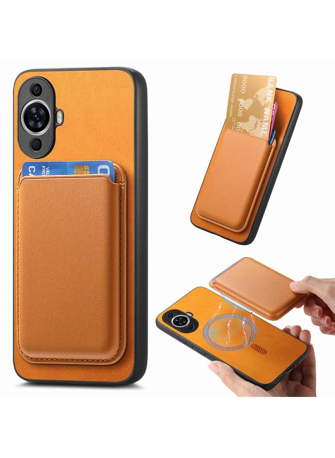 S-TOP Case For Huawei nova 13 Pro Retro Magsafe Card Bag PU Back Cover Phone Case - Image 1