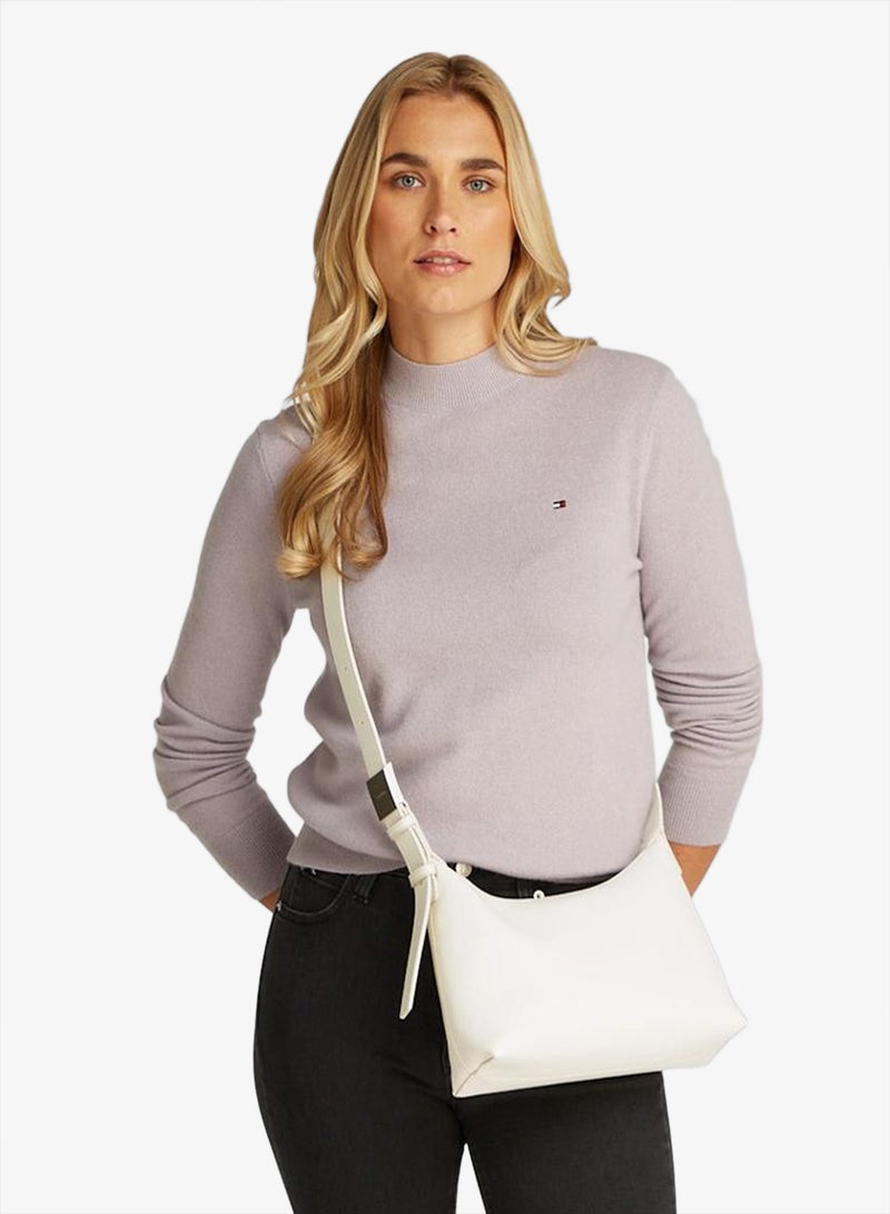 CALVIN KLEIN MEDIUM CROSSBODY BAG WITH HARDWARE STRAP - Image 2