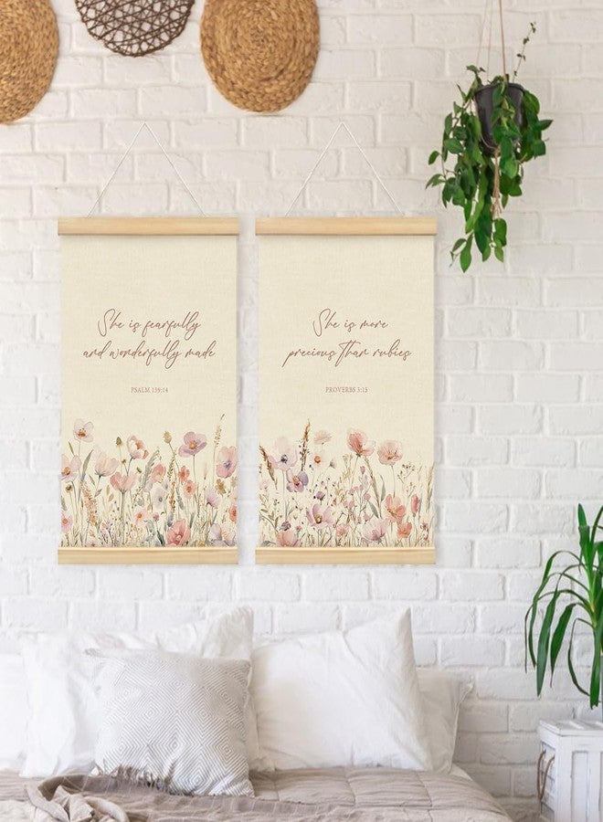 PLKMN 300LH-2guahua-bible Wall Art Posters Framed with Wood Hanger - Image 5