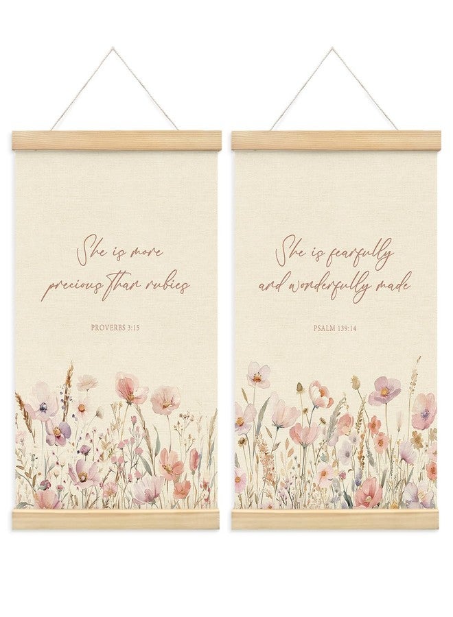 PLKMN 300LH-2guahua-bible Wall Art Posters Framed with Wood Hanger - Image 1