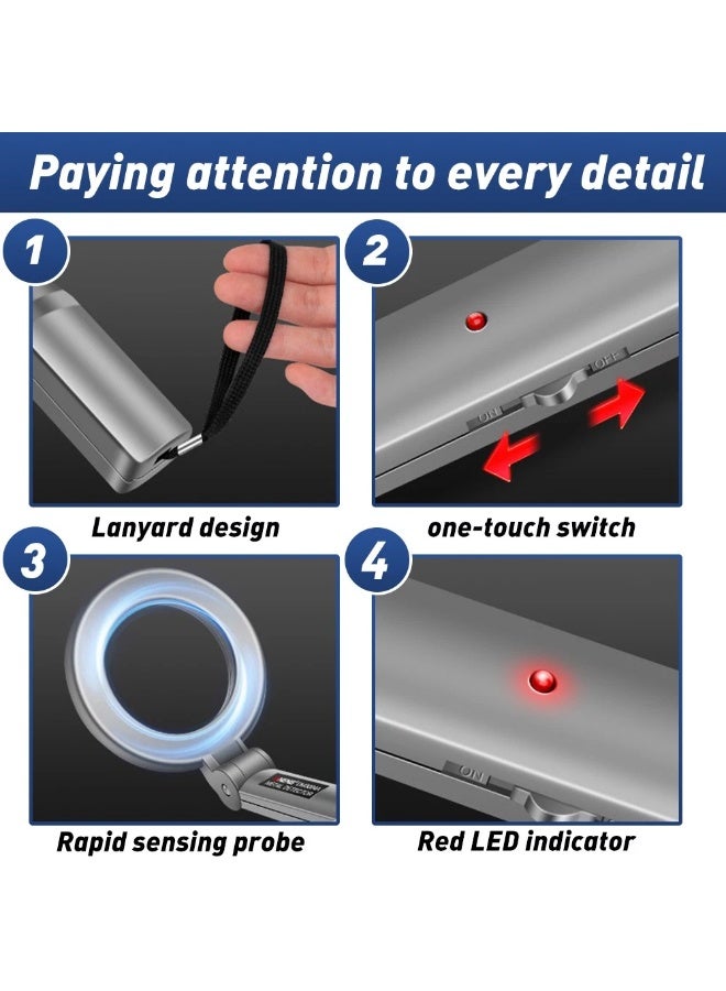 أنينج كاشف المعادن المحمول اليدوي الاحترافي (Pinpointer) | جهاز بحث عن الكنوز والمغامرات الخارجية مع تنبيهات صوتية واهتزازية وحساسية قابلة للتعديل | الرفيق الأمثل للهواة والمبتدئين-جهاز إنذار صوتي واهتزاز-كشف معادن للمغامرات-كاشف معادن للبحث عن الكنوز في البر والبحر - Image 5