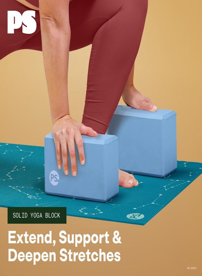 POPSUGAR Yoga Block (Solid, Periwinkle, 4” x 6” x 9”), Lightweight Foam Block for Deep Stretches, Supportive Workout Sessions, Must-Have Yoga Essentials & Gym Accessories for Women and Men - Image 4