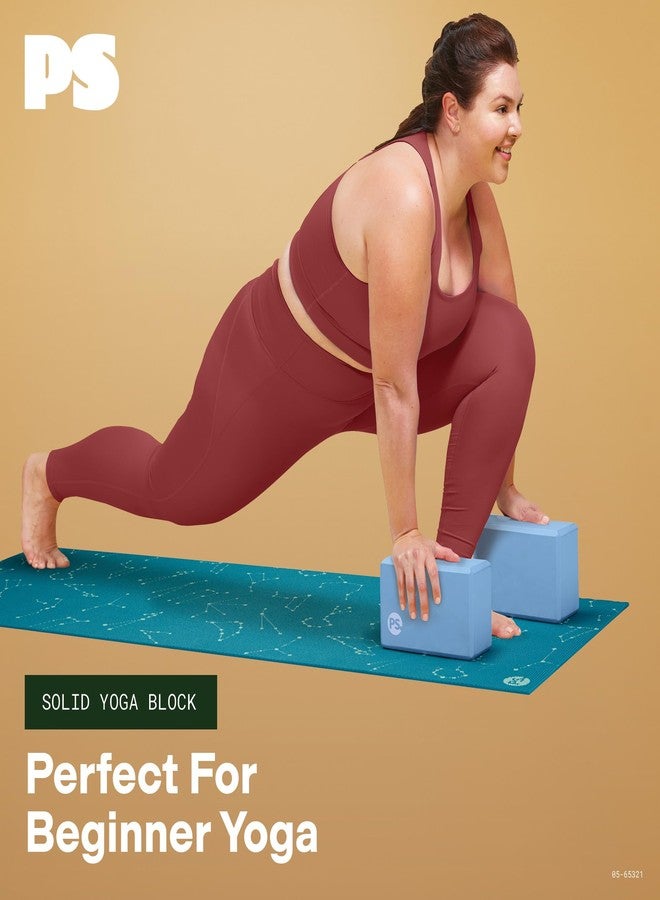 POPSUGAR Yoga Block (Solid, Periwinkle, 4” x 6” x 9”), Lightweight Foam Block for Deep Stretches, Supportive Workout Sessions, Must-Have Yoga Essentials & Gym Accessories for Women and Men - Image 3