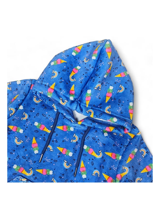 Baby two-piece set of pants + sweatshirt and cape