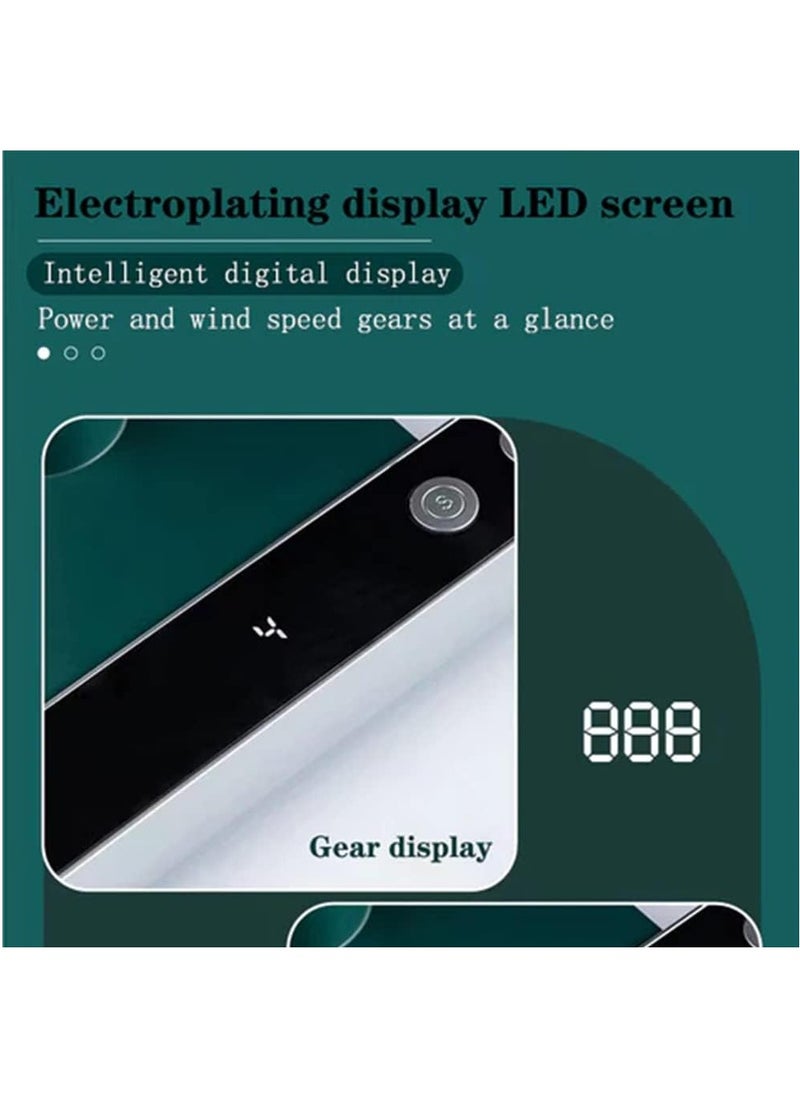 Arabest - Portable Desk Fan, USB Rechargeable Battery Operated Fan with Four Speeds 24h battery life,LED Display Lower Noise,4000Mah Battery for Home, Office, Dormitory,Desktop Table Fans - Image 1