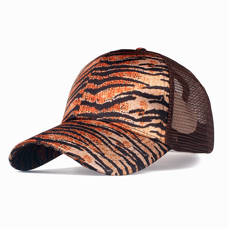 Baseball Cap Hot Sale Leopard Print Ponytail Cotton Embroidery  New Men Sun Protection Hat - Image 1