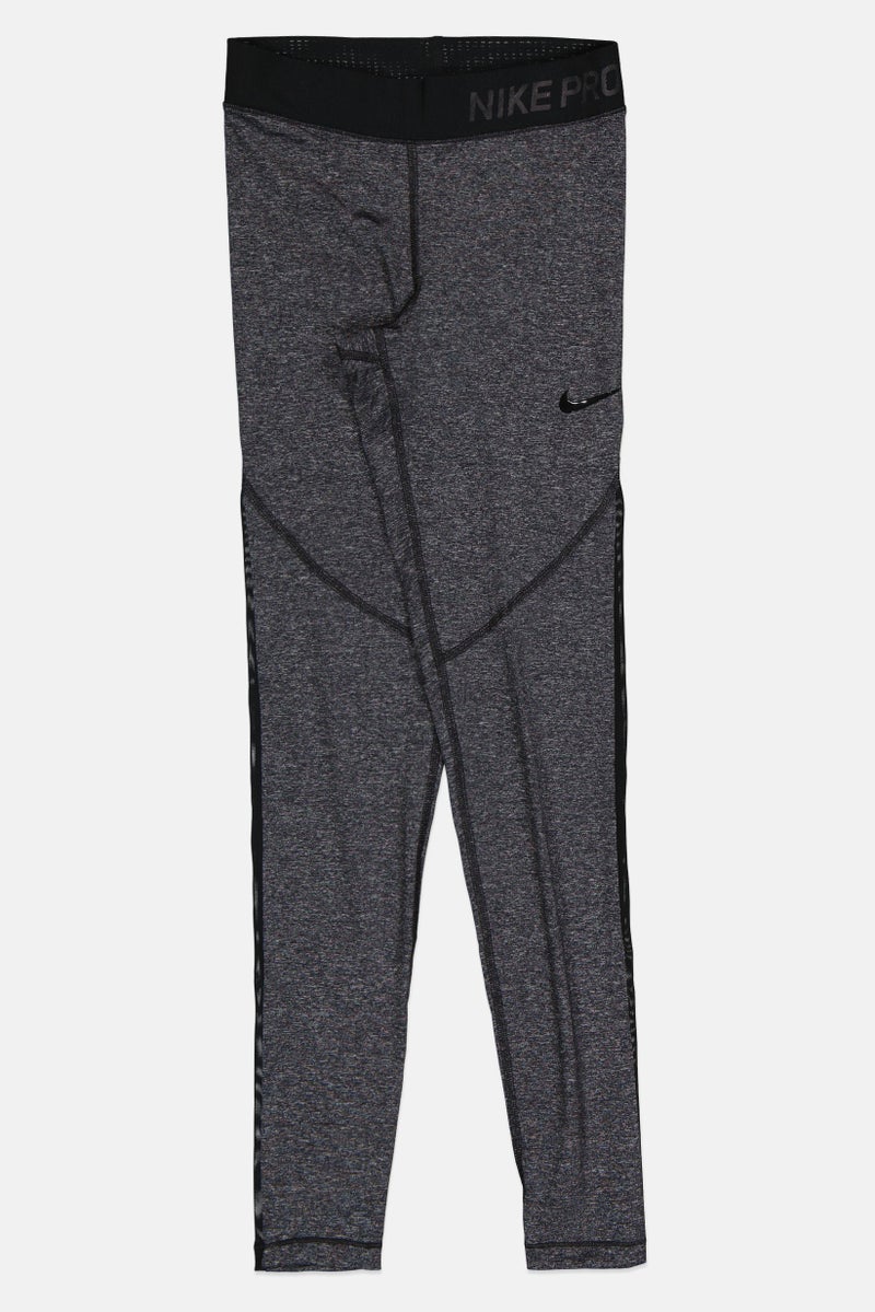 Nike Women Tight Fit Training Full Length Leggings, Heather Grey - Image 2