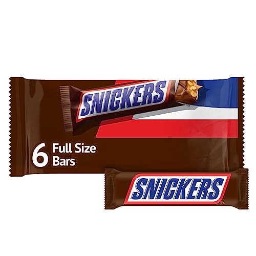 SNICKERS Full Size Chocolate Candy Bars 1116oz bag 6 Bars per bag - Image 1