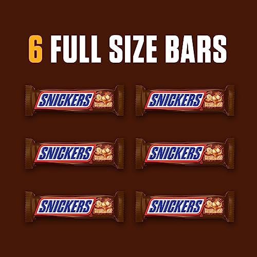 SNICKERS Full Size Chocolate Candy Bars 1116oz bag 6 Bars per bag - Image 5