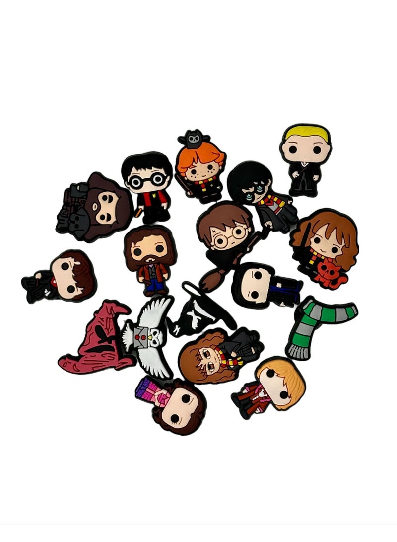 17 قطعة زينة أحذية هاري بوتر جيبيتز لأحذية كروكس شبشب وسوار معصم صغير - Image 1