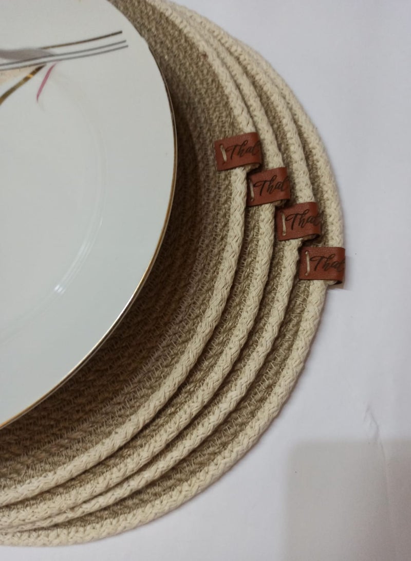 مفارش اطباق من حبال الجوت للمائدة  - Image 4