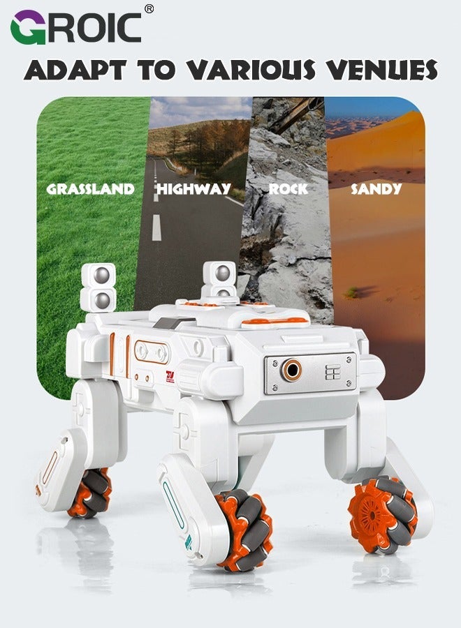 GROIC RC Tank Car Shooting Water Bullets, Remote Control Stunt Vehicle Robot Dog Mechanical, That Shoots Gesture 360° All Terrain Bullets - Image 5