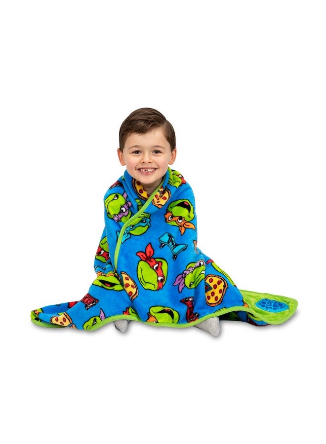 Teenage Mutant Ninja Turtles Musical Warm, Plush, Throw Blanket - Extra Cozy and Comfy for Your Toddler, Blue - Image 5