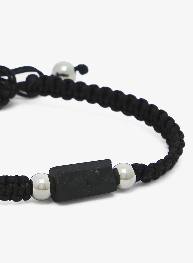 Seventy Five  Tourmaline Adjustable Cord Bracelet for Men | Best Price UAE