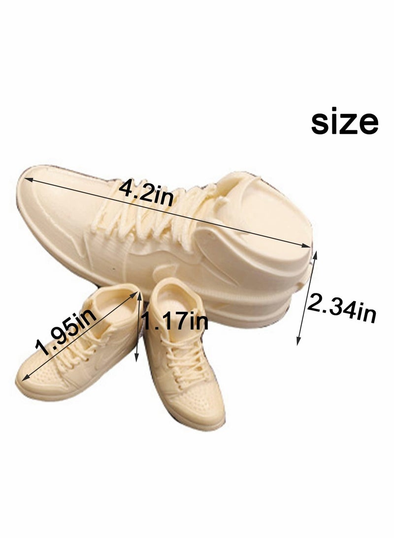 Barakah 2Pcs 3D Shoe Silicone Molds for Candle, Cake, Chocolate & Hard Candy - Perfect for DIY Resin Crafts & Kitchen Accessories - Image 2